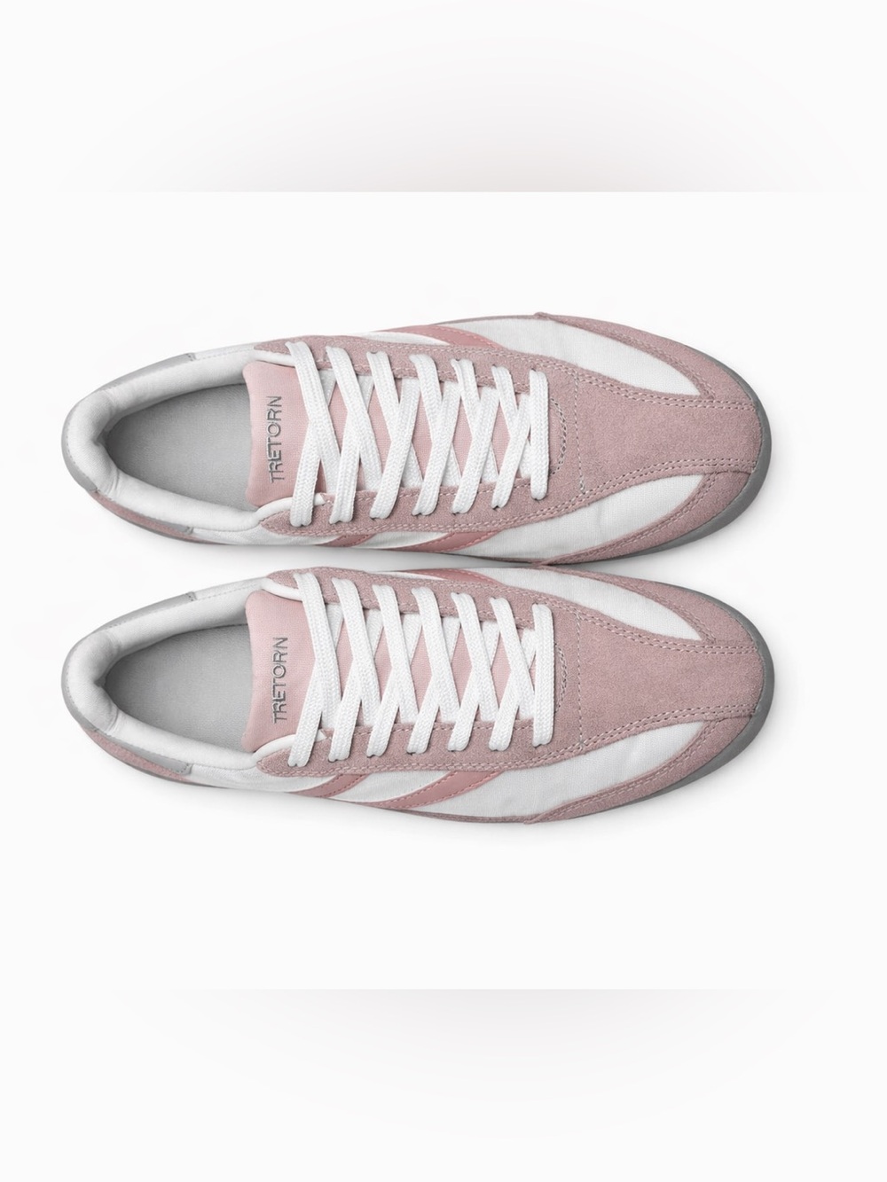 Tretorn Rawling 2.0 Women's Pink Suede & White Low-Top Sneakers